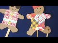 Amazing Gingerbread Man Puppet from simple packaging