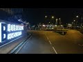 Hong Kong - Zhuhai - Macau Bridge fast forward from Macau to Hong Kong at night...