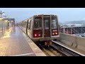 DC Metro (WMATA): Out of Service train passing through BRAND NEW Dulles International Airport