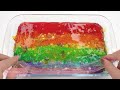 Satisfying Video l Mixing All My Slime Smoothie In Rainbow Baby Shark Bath Cutting ASMR | By Yo Yo