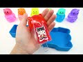 Satisfying Video l How to make Rainbow Clear Pool and Stress Ball INTO Mixing All My Slime