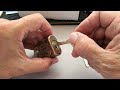 Old 40mm Brass Yale Padlock Impressioned