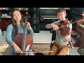 Viola vs Cello: Bach E♭ Courante (duet)