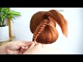 7 Cute And Easy Hairstyles With Only 1 Clutcher | Updo Bun Hairstyles With Braid