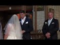 Groom Emotional as his Bride Arrives