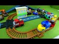 LOTS of Paw Patrol Toys Monster Truck Race Car Marshall Chase and Skye Adventure Bay Train Track Set