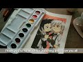 Bungou Stray Dogs Wan   Akutagawa and Atsushi || Cheap Prang Watercolor from Shopee