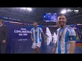 2024 Copa América Final: Argentina's trophy ceremony following 1-0 victory over Colombia