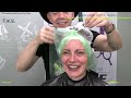 The day FENNA went ULTRA SHORT and PLATINUM BLONDE !!!T.K.S. CUT & COLOR TUTORIAL