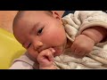 2 months old baby challenges vaccination!!