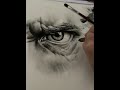 Sketching with coal, a Realistic Eye, an anger eye,Step-by-Step, Sketching Tutorial for Beginners