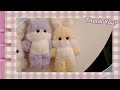 Making cute and lovely rabbit dolls.