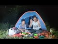 Camping Survival || tarikan dahsyat sidat Purba Sumatra