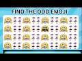 Find the Odd Emoji in this emoji game &Letters and numbers in 15 second #111