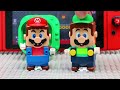 Lego Mario enter the Nintendo Switch in Bowser's parkour to save Lugi! Luigi's Mansion 3
