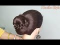 Easy Bun ! पतले बालों में बनाएं सुंदर आसान जुड़ा ! easy bun hairstyles for long thin hair! hairstyle