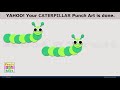 Punch Art Caterpillar | Paper Crafting | Stamping | Card making | Scrap booking