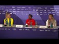 FAITH KIPYEGON BECOMES FIRST TO WIN THREE OLYMPIC 1500M TITLES, JESS HULL BRONZE | PRESS CONFERENCE