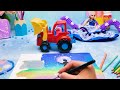 WOW!! Sparkling Queen Elsa Landscape 🎨 Easy Acrylic Painting Tutorial ❄️