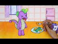 Spike's transformation journey  - MY LITTLE PONY | Stop Motion Paper