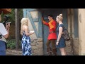 GASTON bribes little girl to stop crying at Disney World Magic Kingdom