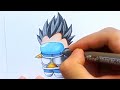 How to draw Vegeta from Among Us world || Vẽ Vegeta Among Us