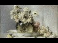 Vintage Flower Painting • Vintage Art for TV • 3 hours of painting • Romantic Ambience