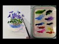 Paint Watercolour Pansies Today!