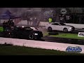 Turbo Mustang vs C7 Corvette and Hellcat Charger Drag Races