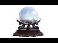 Crystal ball, a digital art time lapse with artist commentary.