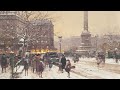 Winter Snow in the City · Art Screensaver for Your TV — 4k UHD 2-hours Vintage Paintings