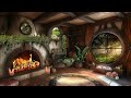 Home of Hobbit fireplace Ambient Fantasy Music, for Writing, Studying, Reading & knitting/crochet