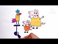 How to draw Peppa pig and George pig drawing 🐖🐷 drawing for beginners