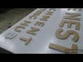 how to fabricate embossed signage. step by step...