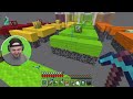 TESTING BIFFLE LUCK in a Lucky Block Race in Minecraft