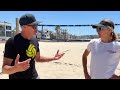 AVP Coach Teaches Player the Secret of Spiking a Volleyball Harder