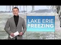 Lake Erie sees ice coverage growth with freezing temperatures, although experts say its below normal