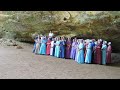 Amish or Mennonites Singing in Ash Cave, Hocking Hills, Ohio
