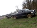 1980 Toyota 4x4 pulling out a 2003 dodge ram 4x4 3500!!!  GO YOTA!!!!!