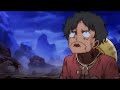Luffy running out of energy and making weird noises