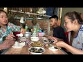 Fermented crabs and stir fried fish with soybean and ginger