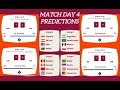 match day 4 score predictions of the Fifa world cup #fifaworldcupqatar2022 #fifaworldcup