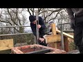 Building a brick chimney. | The skill of bricklaying