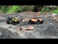 RC ADVENTURE JEEP COMANCHE VS JEEP RUBICON ROCK CRAWLER SUNGAI BATU #rc #crawling #rccrawler #rccar