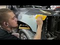 How to properly use auto body filler (bondo) for dent repair. mix, apply, and block to perfection!