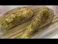 Delicious stuffed eggplant baked in the oven (vegetarian)