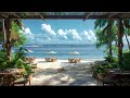 Bossa Nova Oasis - Serene Café Jazz and Ocean Waves for Deep Relaxation