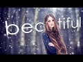 Beautiful (After Effects 3d text & snow on still image)