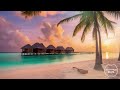 Sunset Beach 🌅 Relaxing Tropical Music with Sounds of the Ocean 🔊