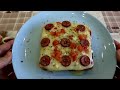 Fast and delicious pizza in 5 minutes. Pizza bread. Pizza sandwich